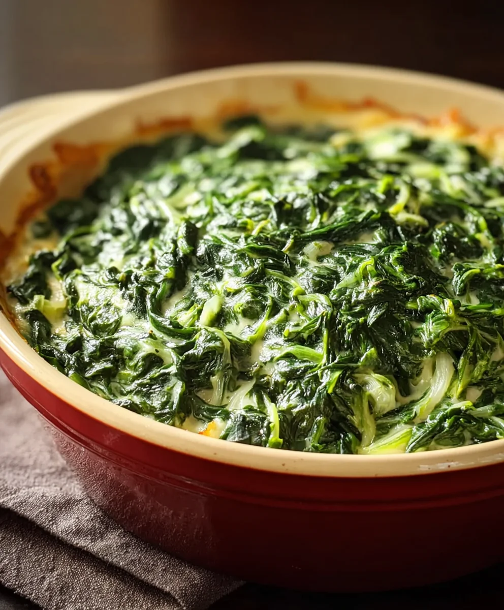 Simple Creamed Spinach Recipe- Easy Side Dish