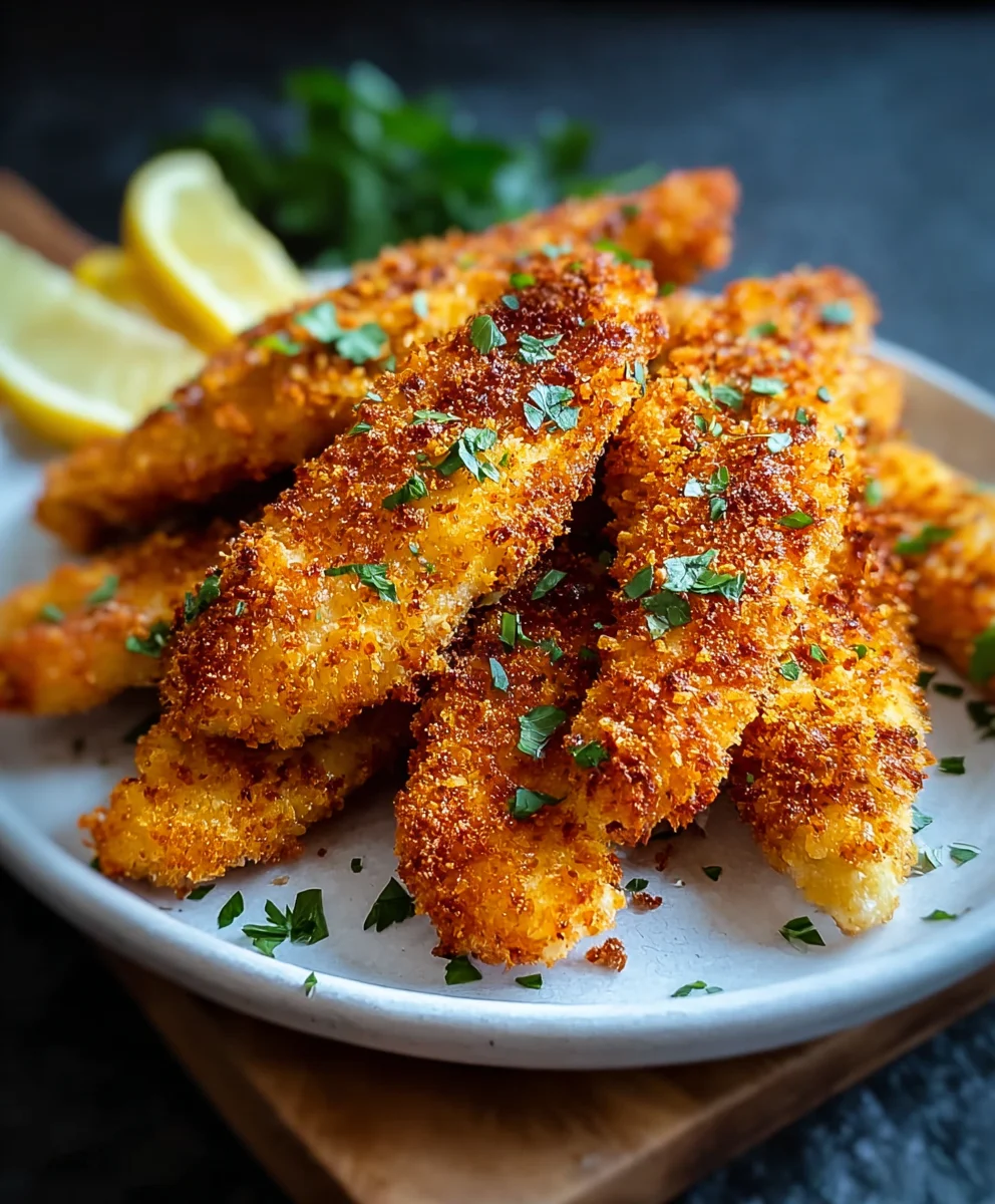 Easy Crispy Baked Chicken Tenders-Healthy Recipe