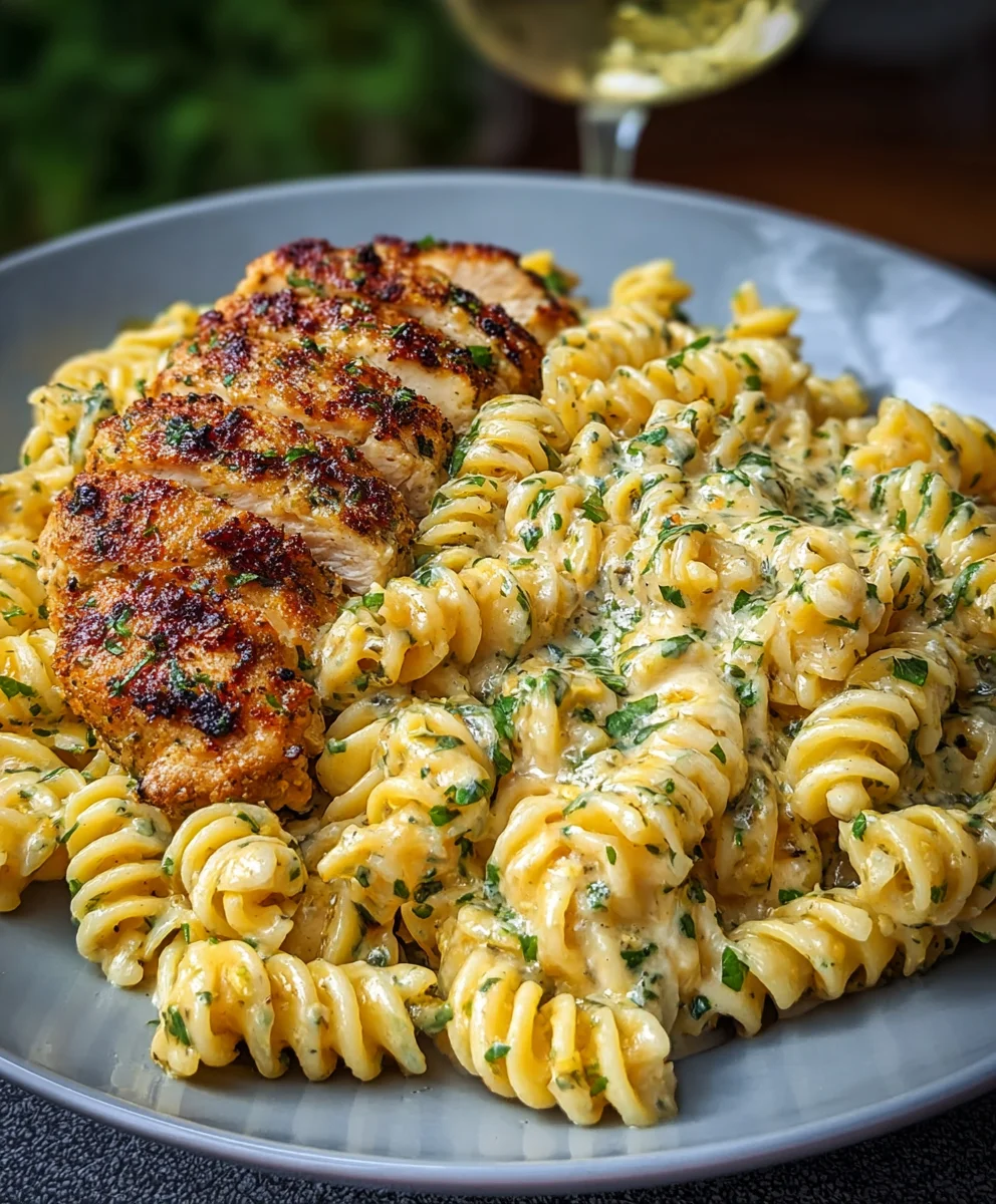 Creamy Garlic Parmesan Chicken Pasta Recipe