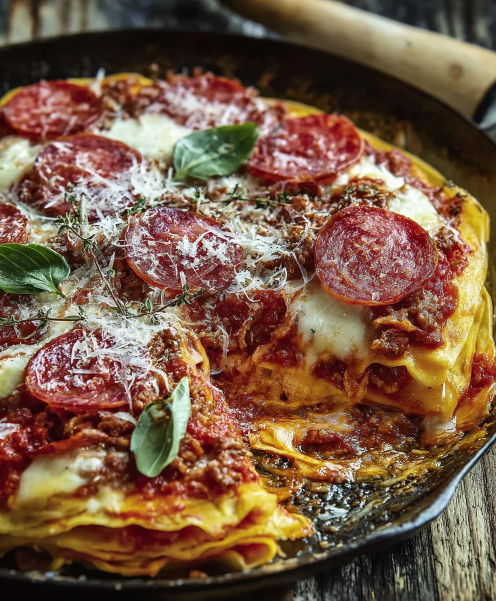 Pizzagna Recipe- Delicious Beef Layers Baked to Perfection