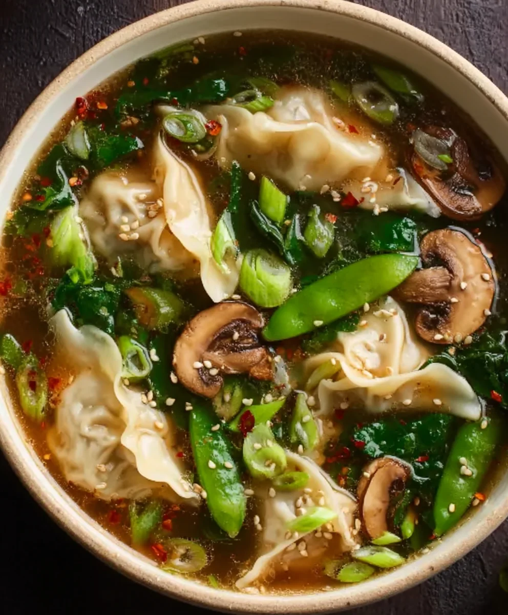 Savory Beef Potsticker Soup - Quick & Cozy Recipe