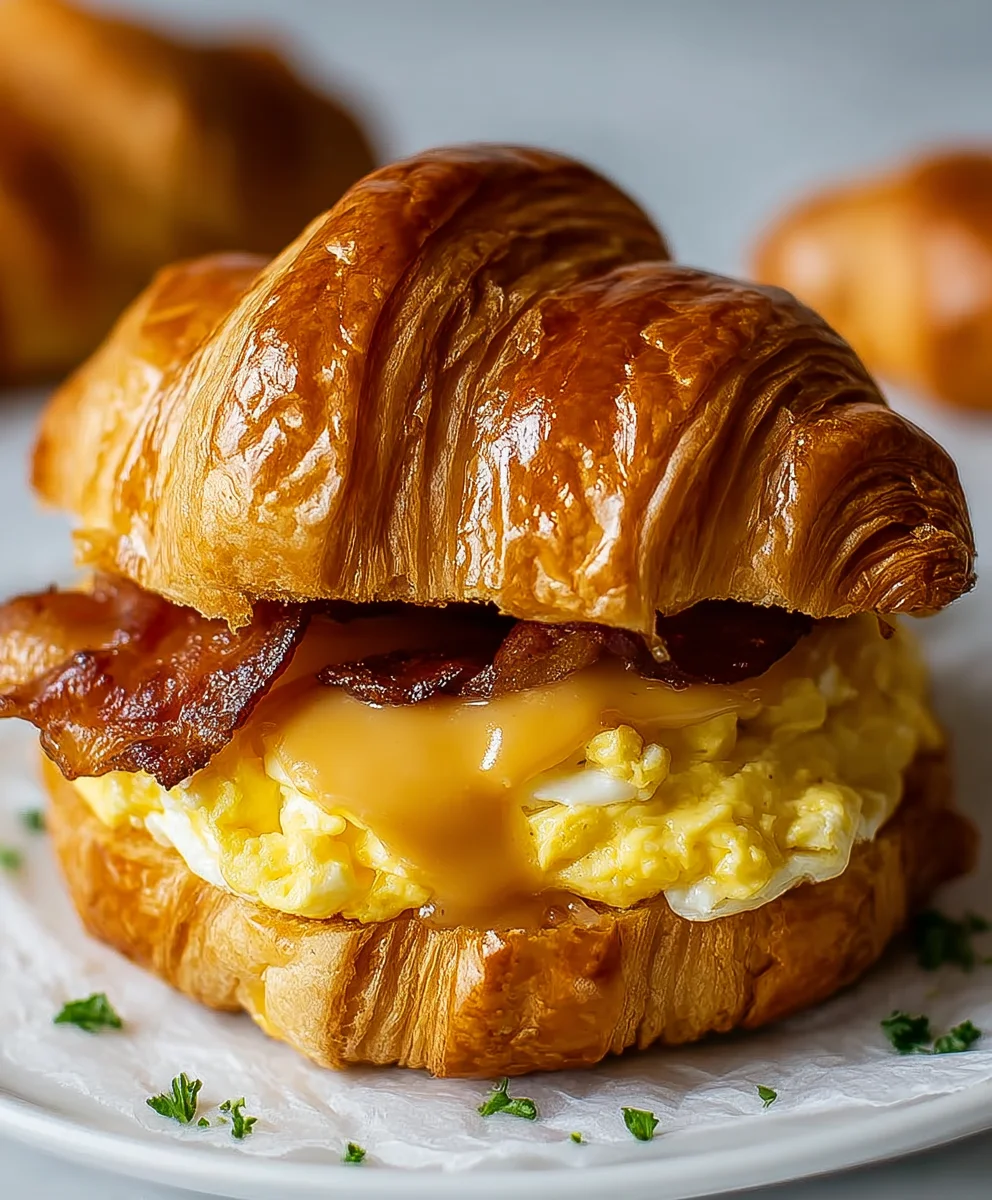 Easy Breakfast Croissant Sandwiches - Quick & Delicious Meals