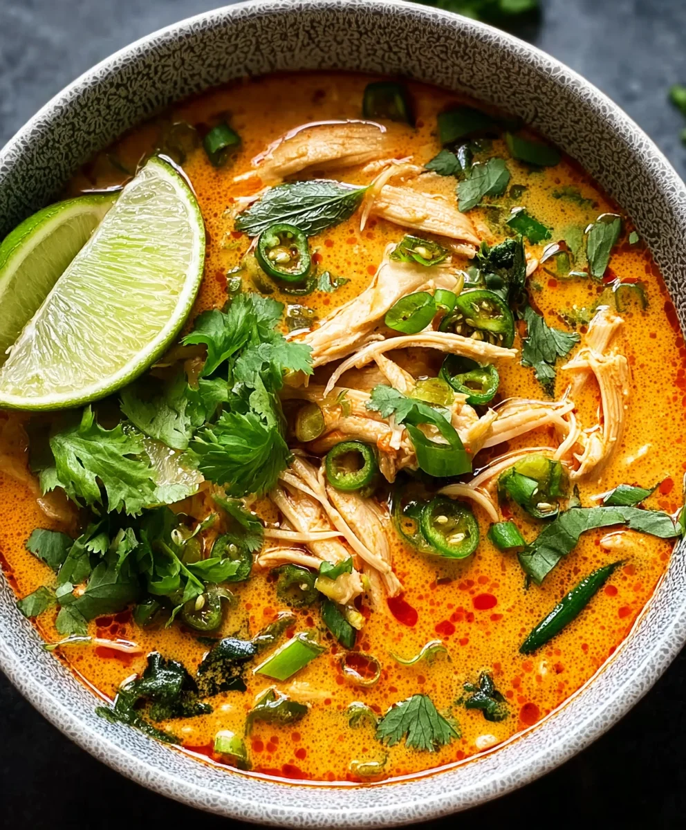 Easy Thai Chicken Curry Soup Recipe-Flavorful & Quick