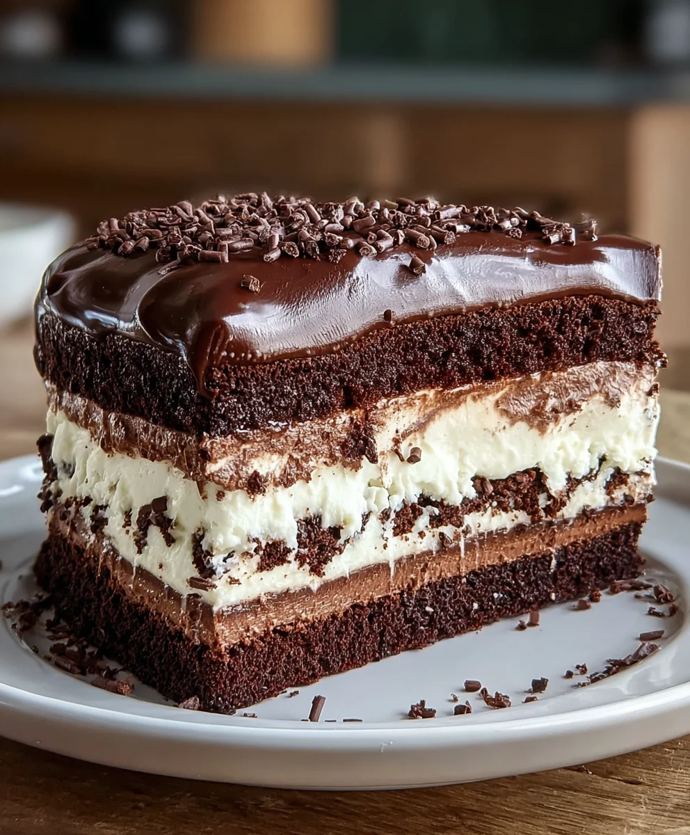Decadent Chocolate Tuxedo Cake Recipe-Easy Dessert