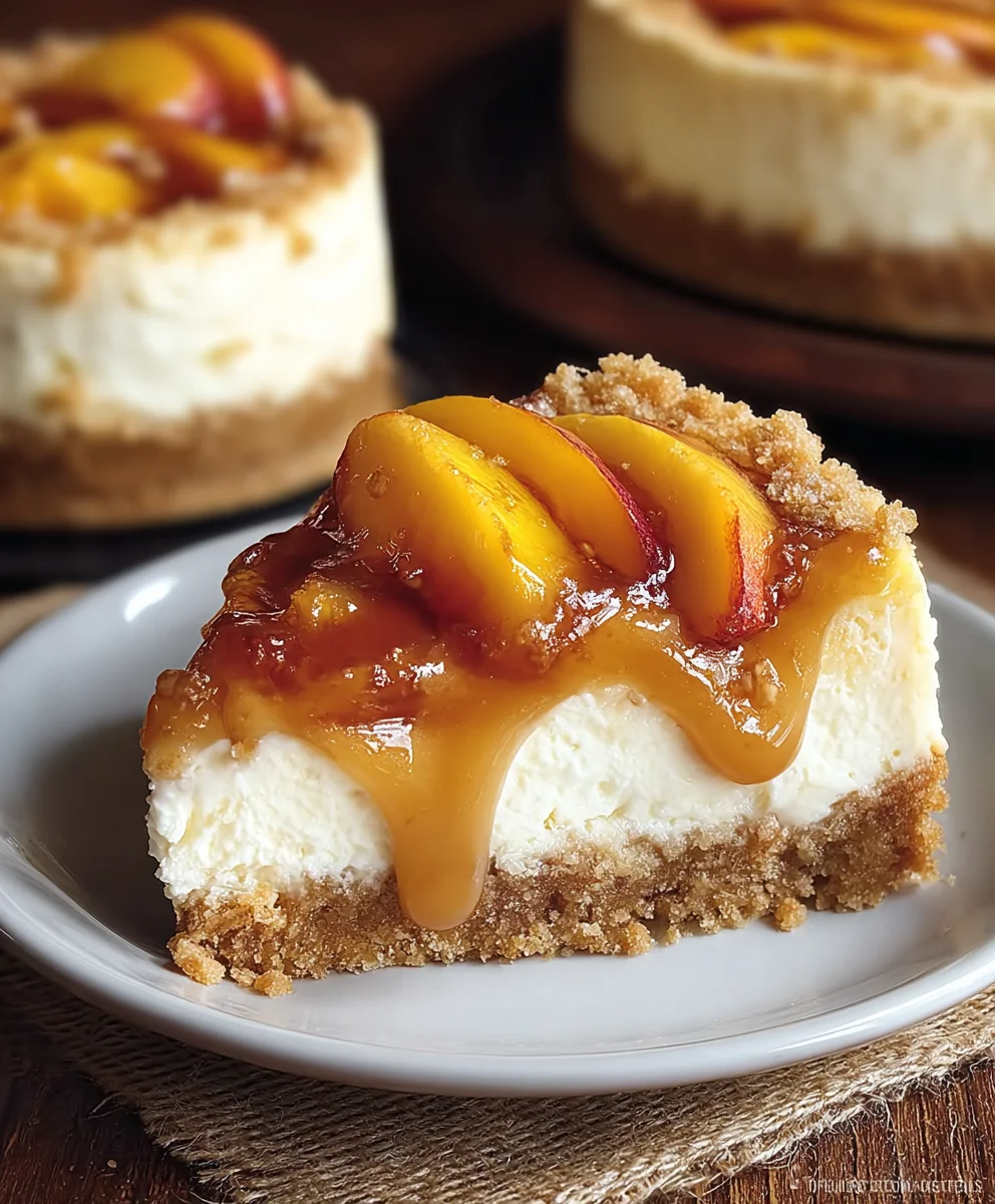 Peach Cobbler Cheesecake Delight - Easy Recipe