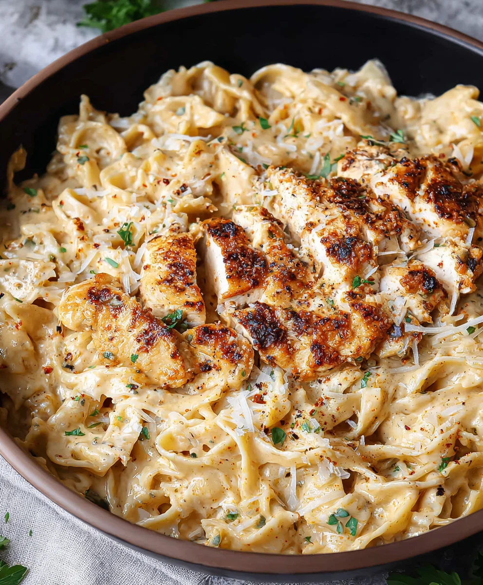 Easy Chicken Garlic Parmesan Pasta - Delicious & Quick