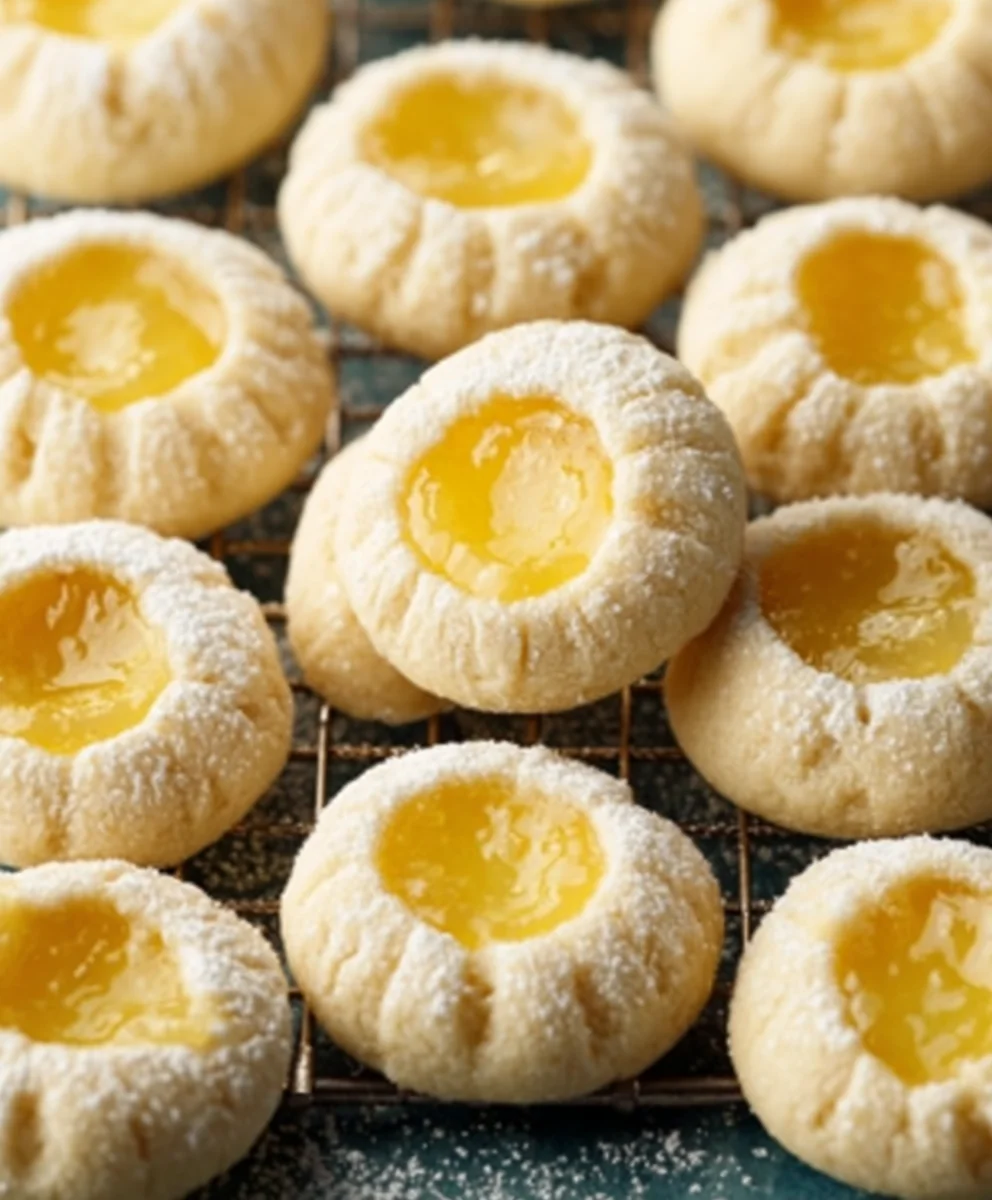 Lemon Thumbprint Cookies-Bright Citrus Flavor
