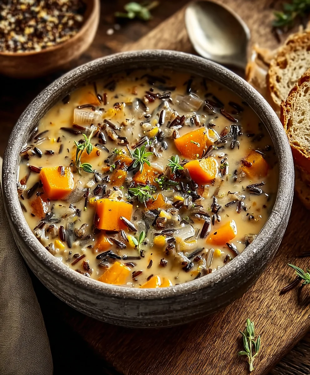 Cozy Autumn Wild Rice Soup Recipe - Hearty & Delicious