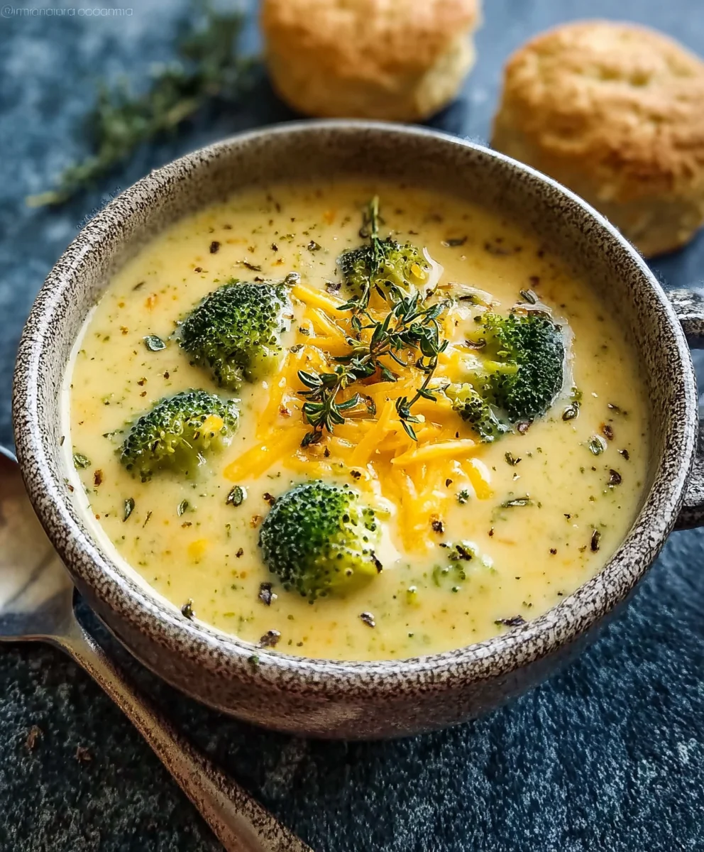 Creamy Broccoli Cheese Soup - Easy Comfort Food