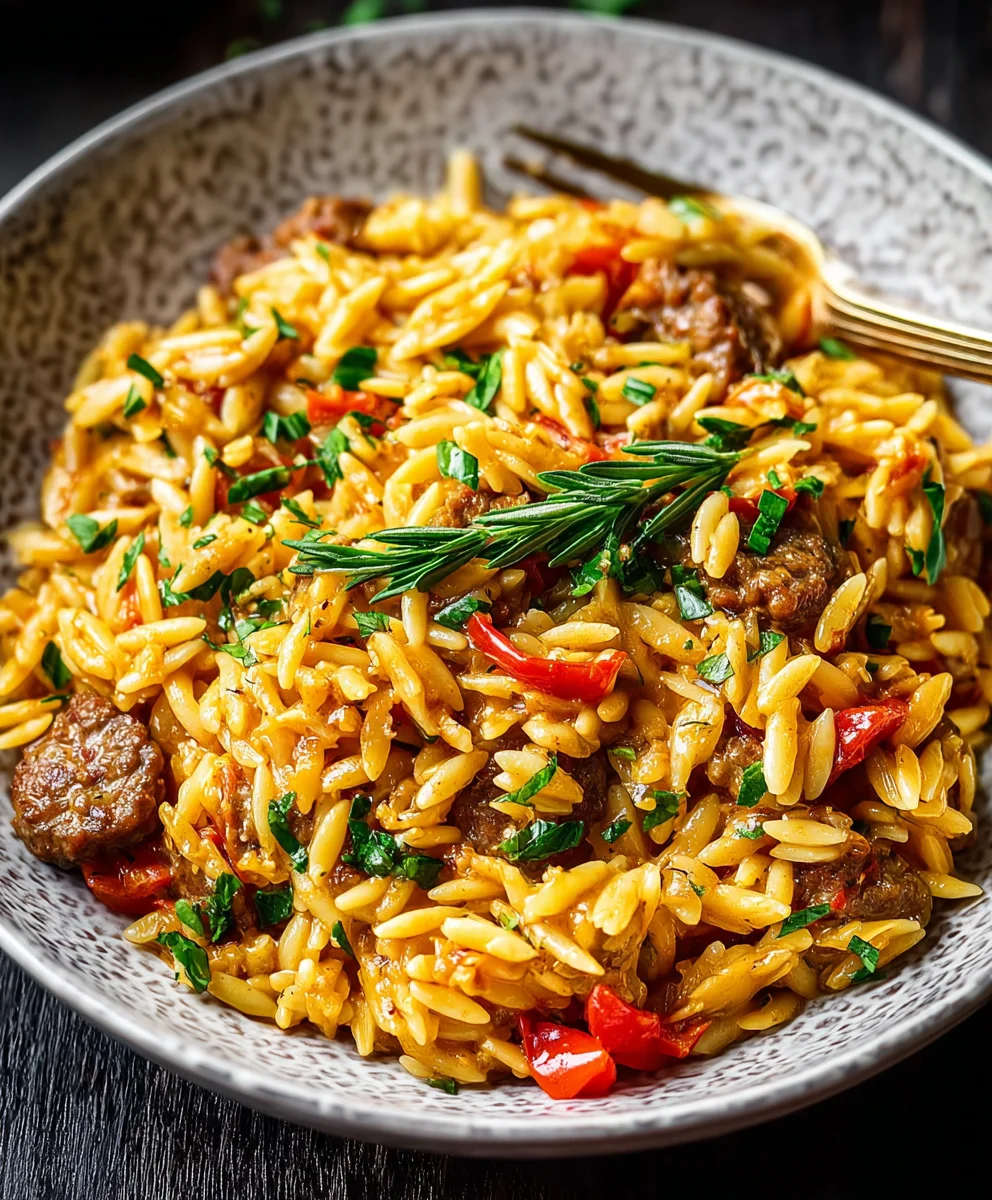 Spicy Cajun Orzo- Easy One-Pot Flavor Explosion