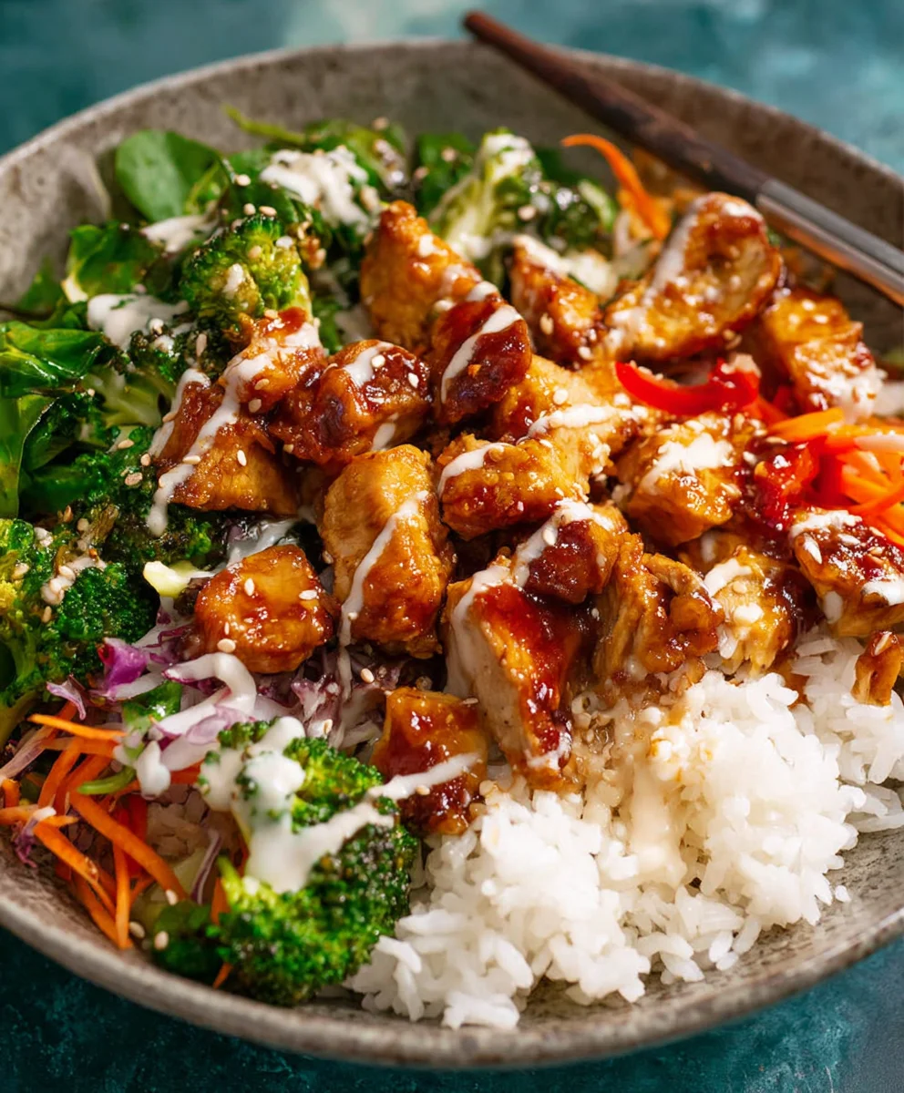 Easy Sticky Chicken Bowls - Flavorful & Quick Meal