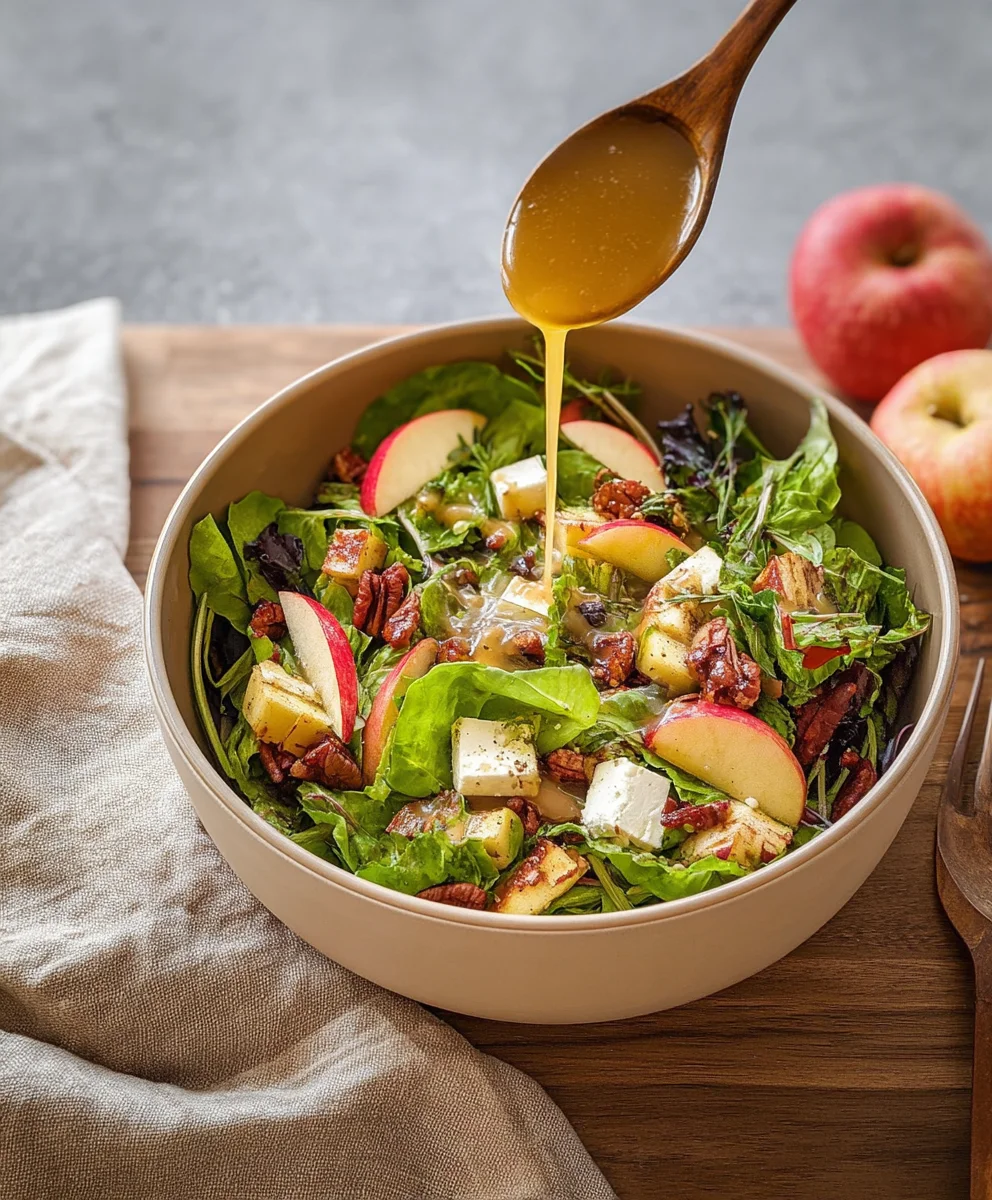 Autumn Salad with Apple Cider Vinaigrette Delight