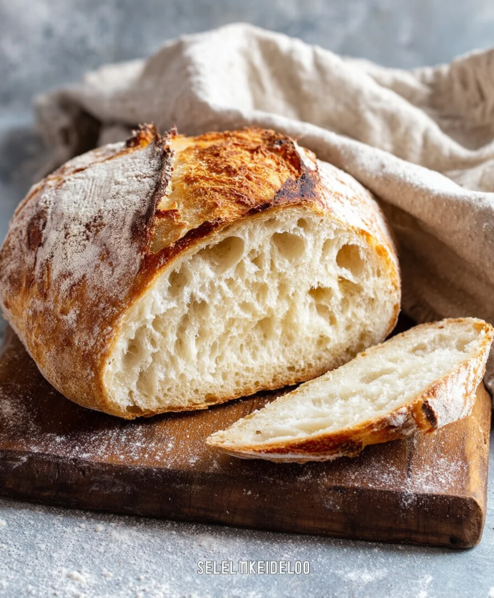 Rustic Bread Recipe - Easy Homemade Loaf