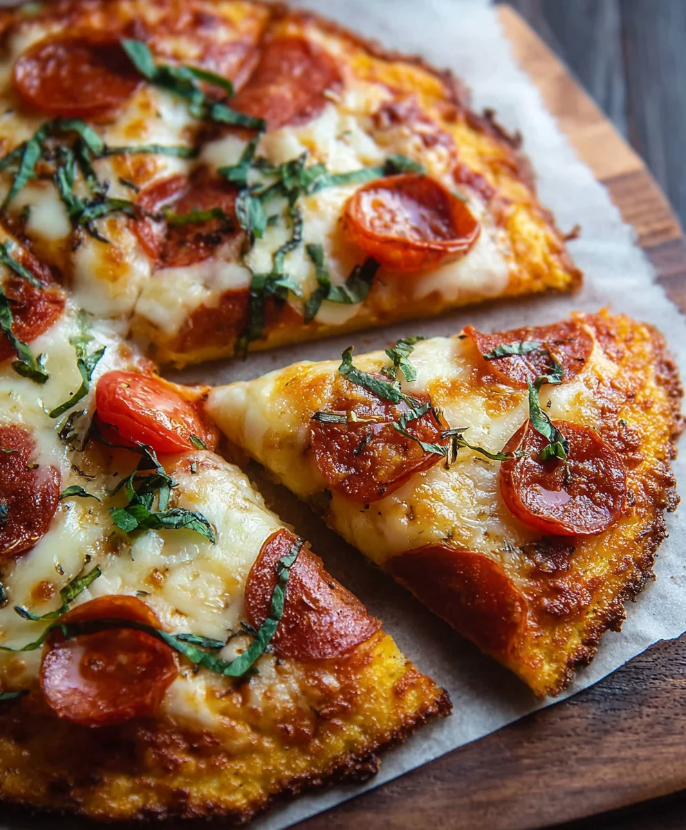 Keto Pizza Chicken Crust - Easy Low Carb Dinner