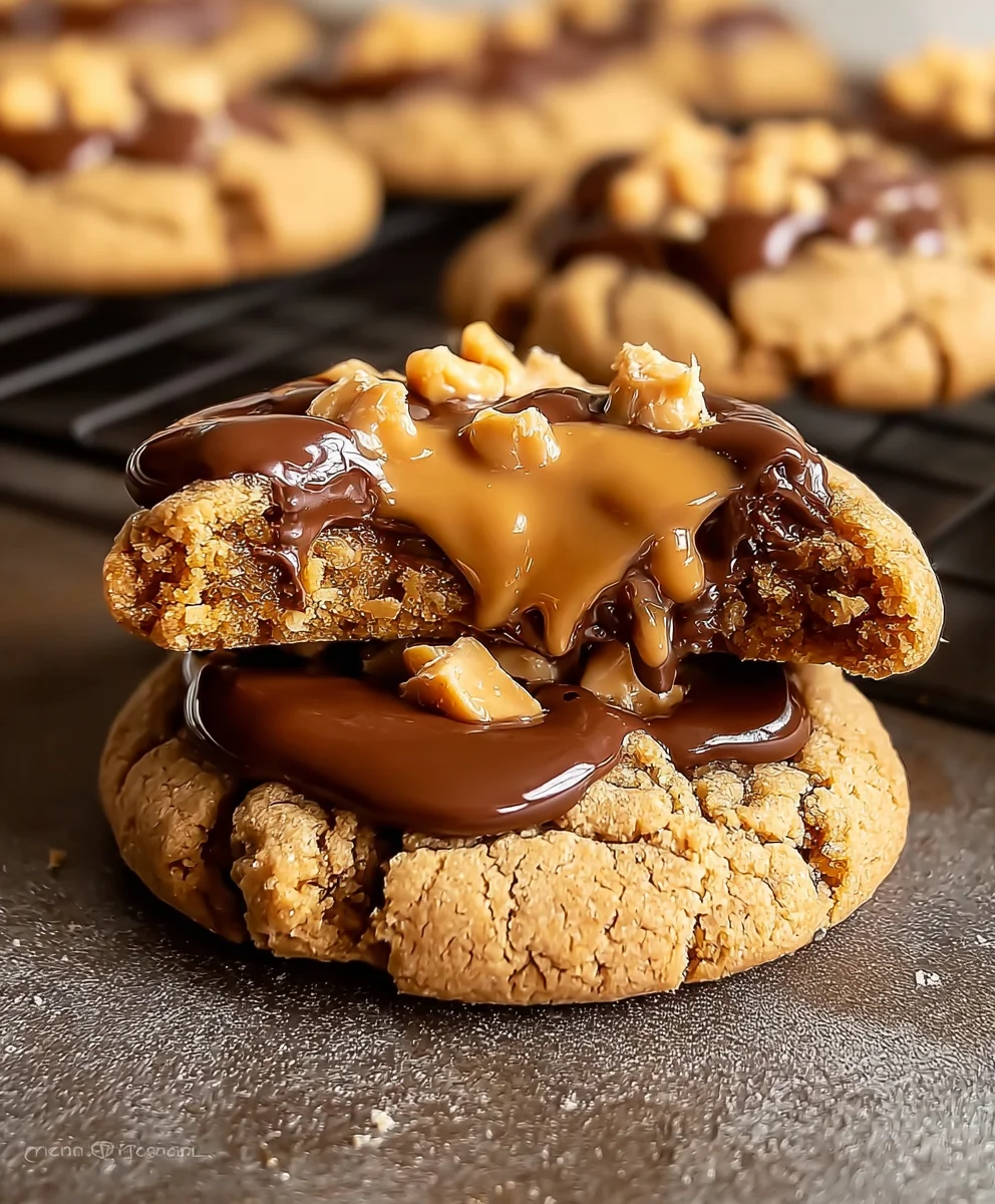 Air Fryer Peanut Butter Lava Cookies-Decadent Treat