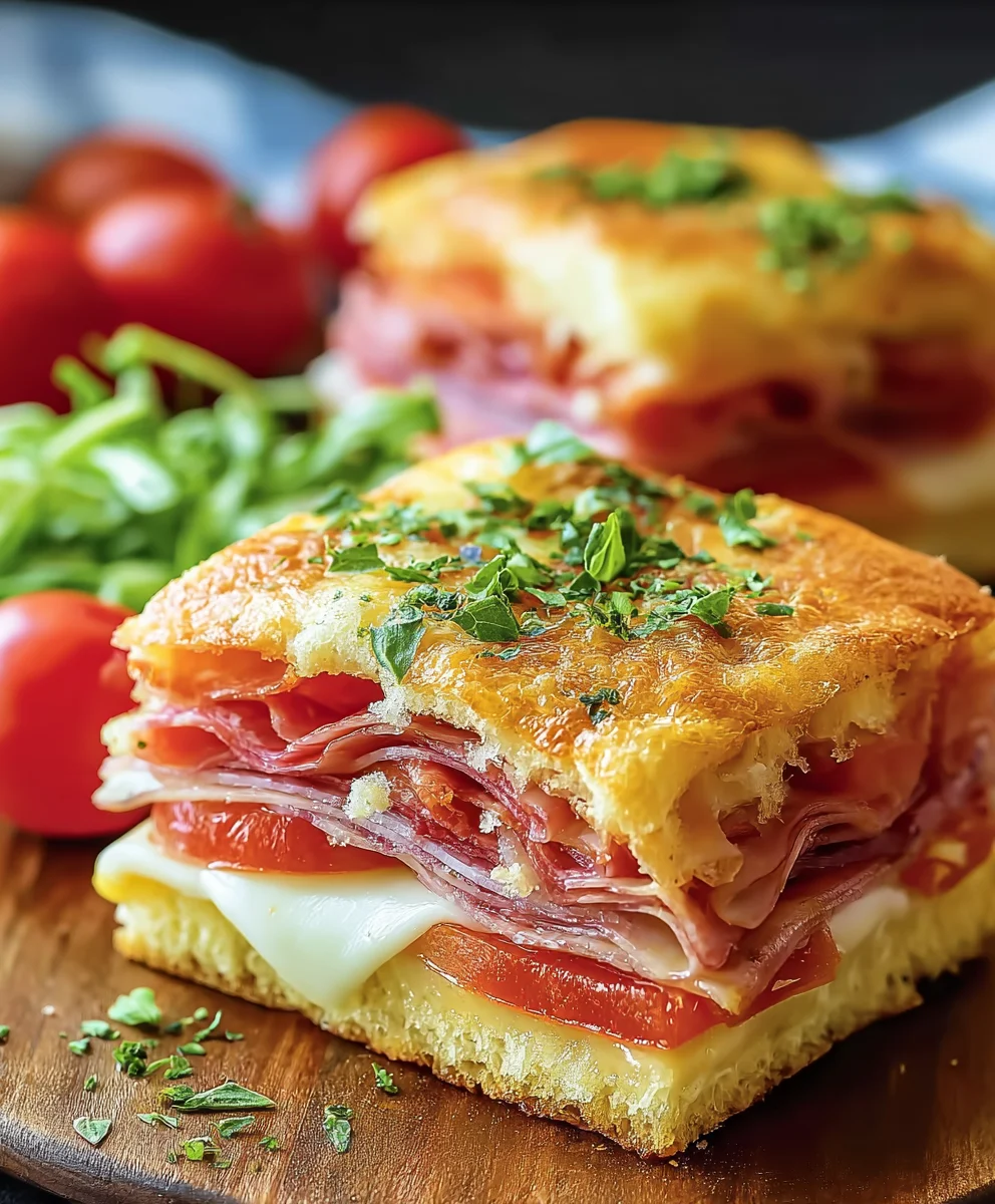 Easy Italian Sub Squares- Beef- Non-Non-Non-Alcoholic Alternativeic Delight