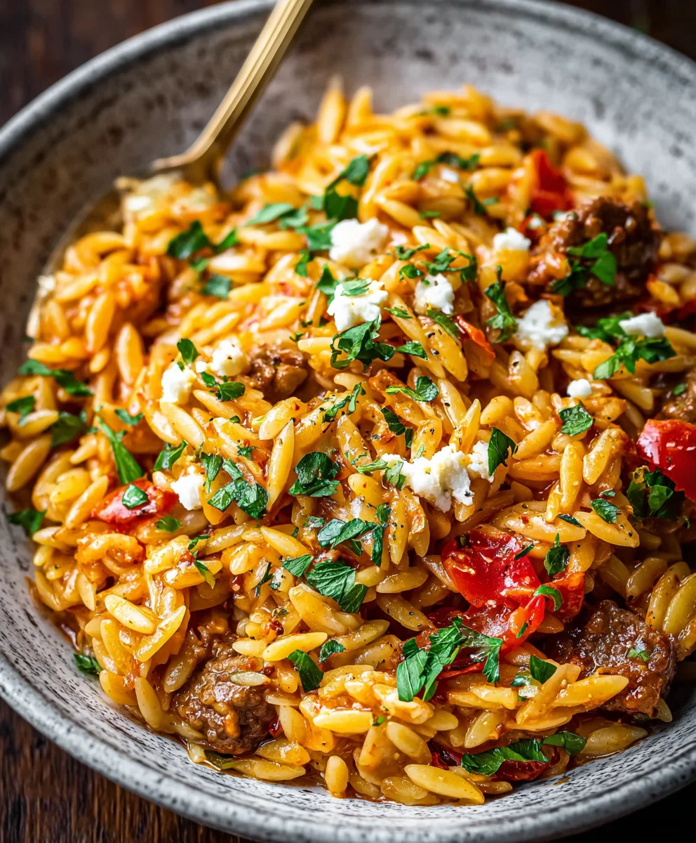 Spicy Cajun Orzo- Easy One-Pot Flavor Explosion