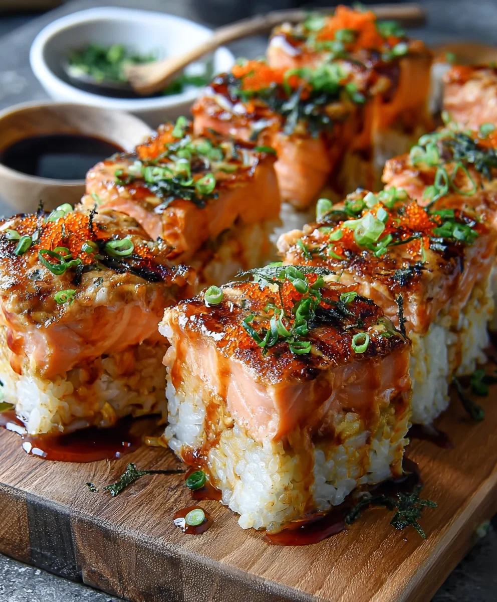 Spicy Salmon Sushi Bake-Easy Delicious Recipe