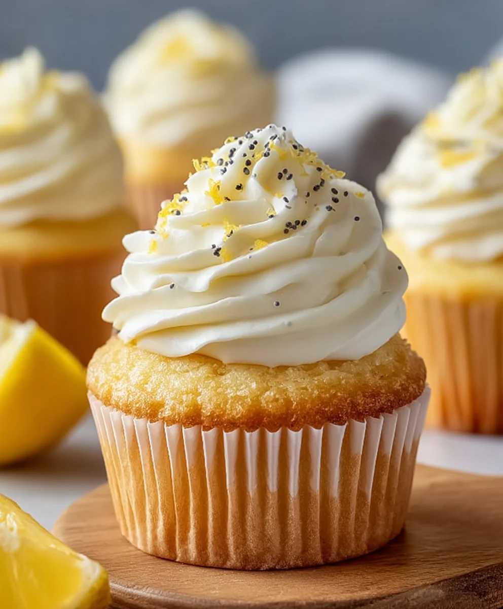 Zesty Lemon Cupcakes- Fluffy & Bright Citrus Treats