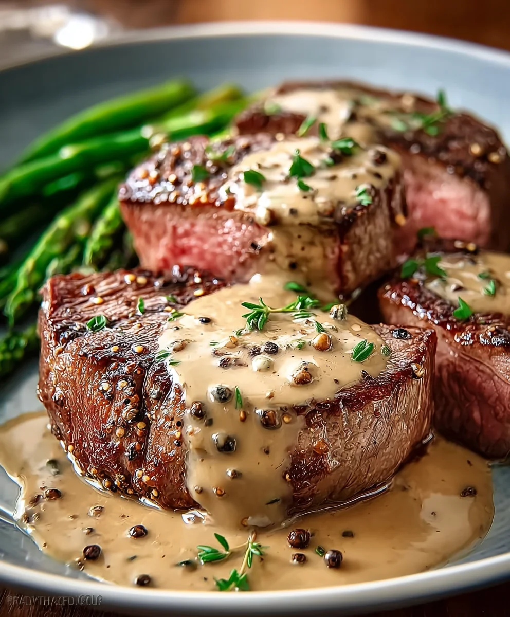Peppercorn Beef Steak Creamy Sauce Recipe