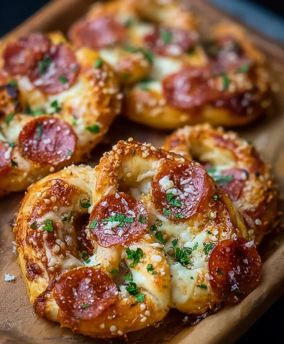 Garlic Butter Beef Beef Pepperoni Pizza Pretzels Recipe