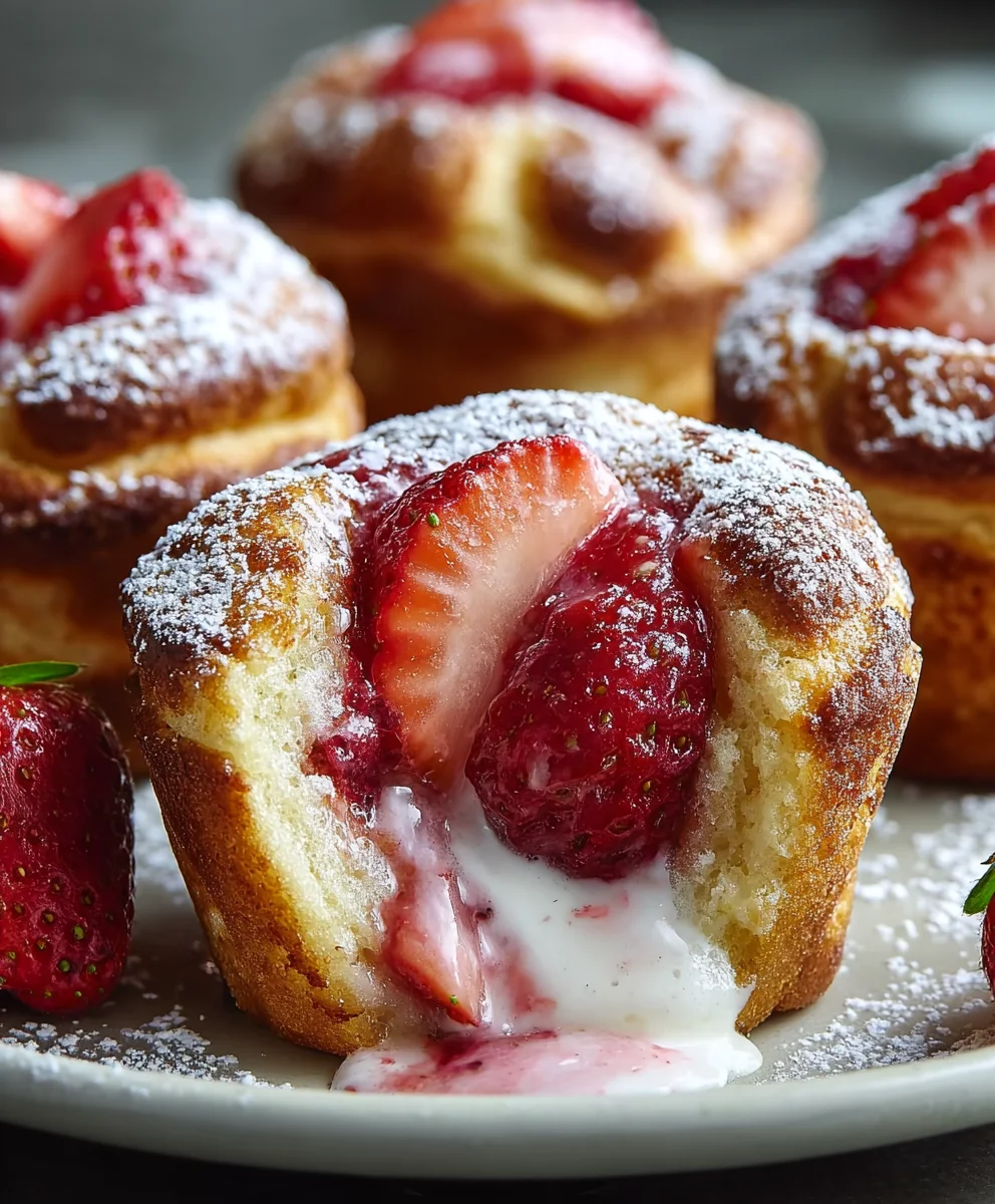 Strawberry French Toast Muffins - Easy Breakfast Recipe