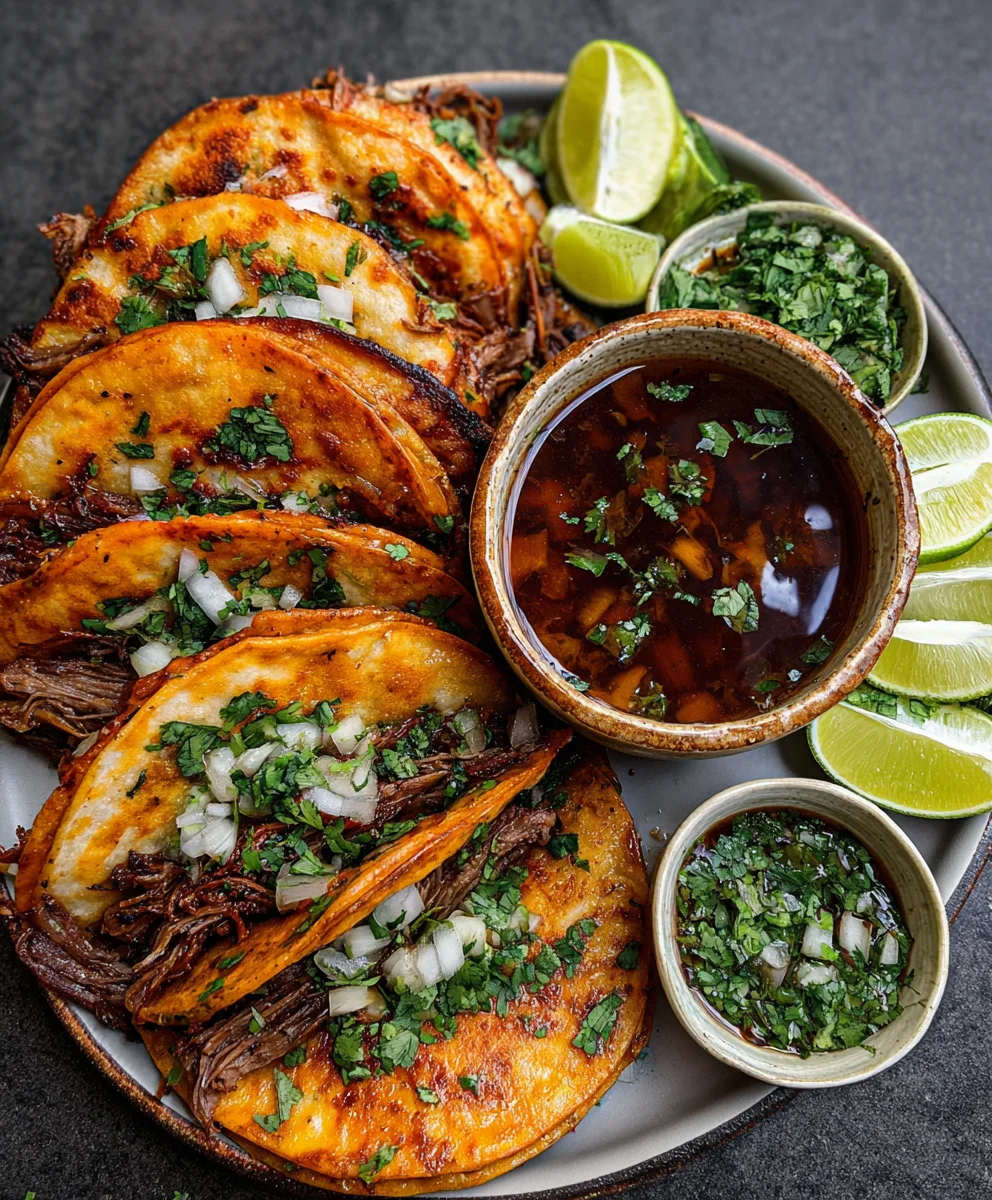 Best Beef Birria Quesatacos with Consomé Recipe