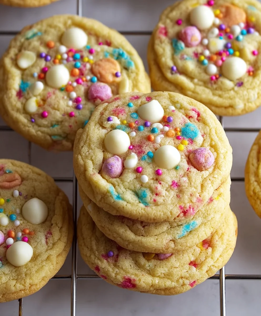 White Chocolate Confetti Cookies - Fun & Easy Recipe