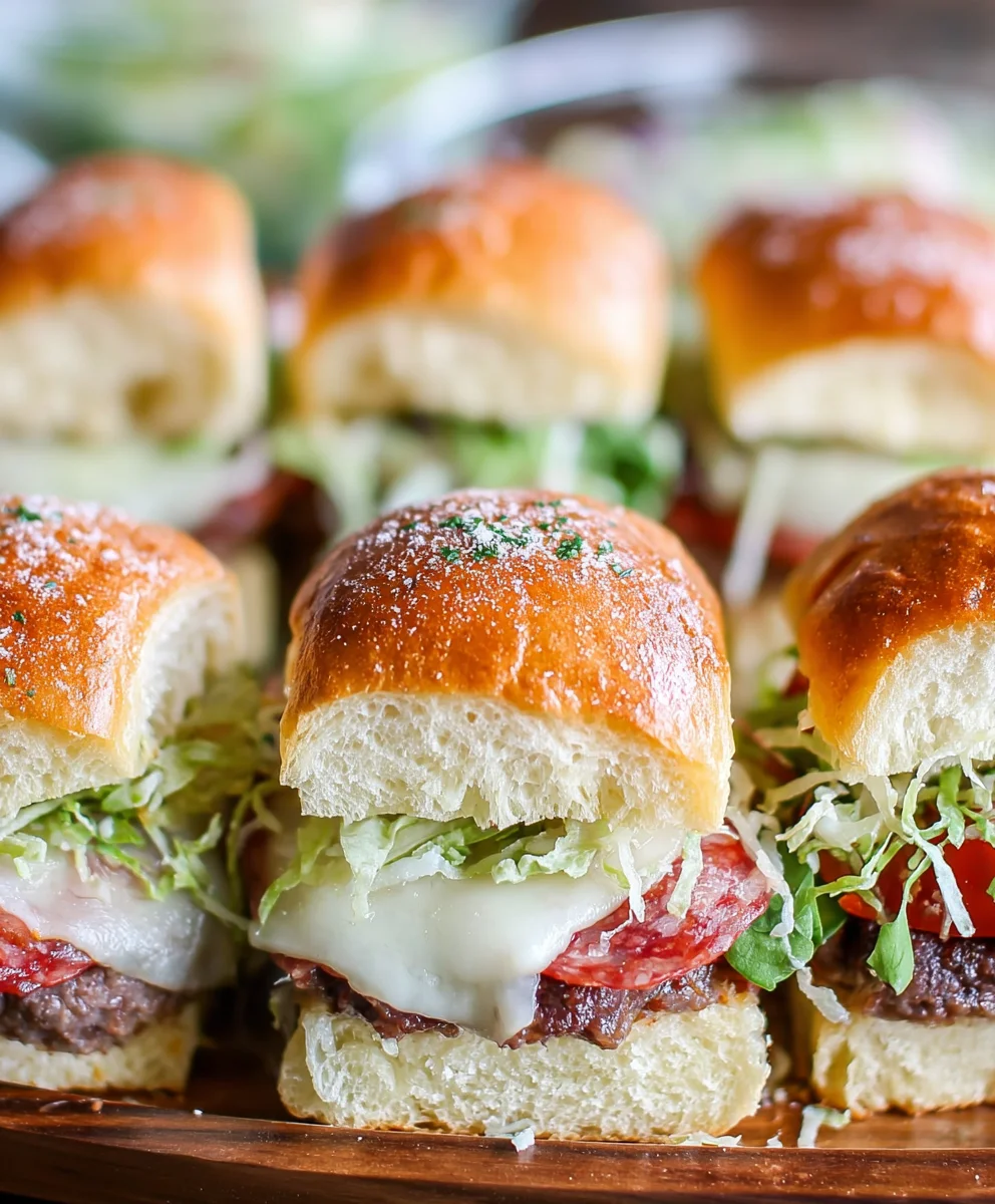 Easy Beef Italian Sliders- Quick & Flavorful Meal