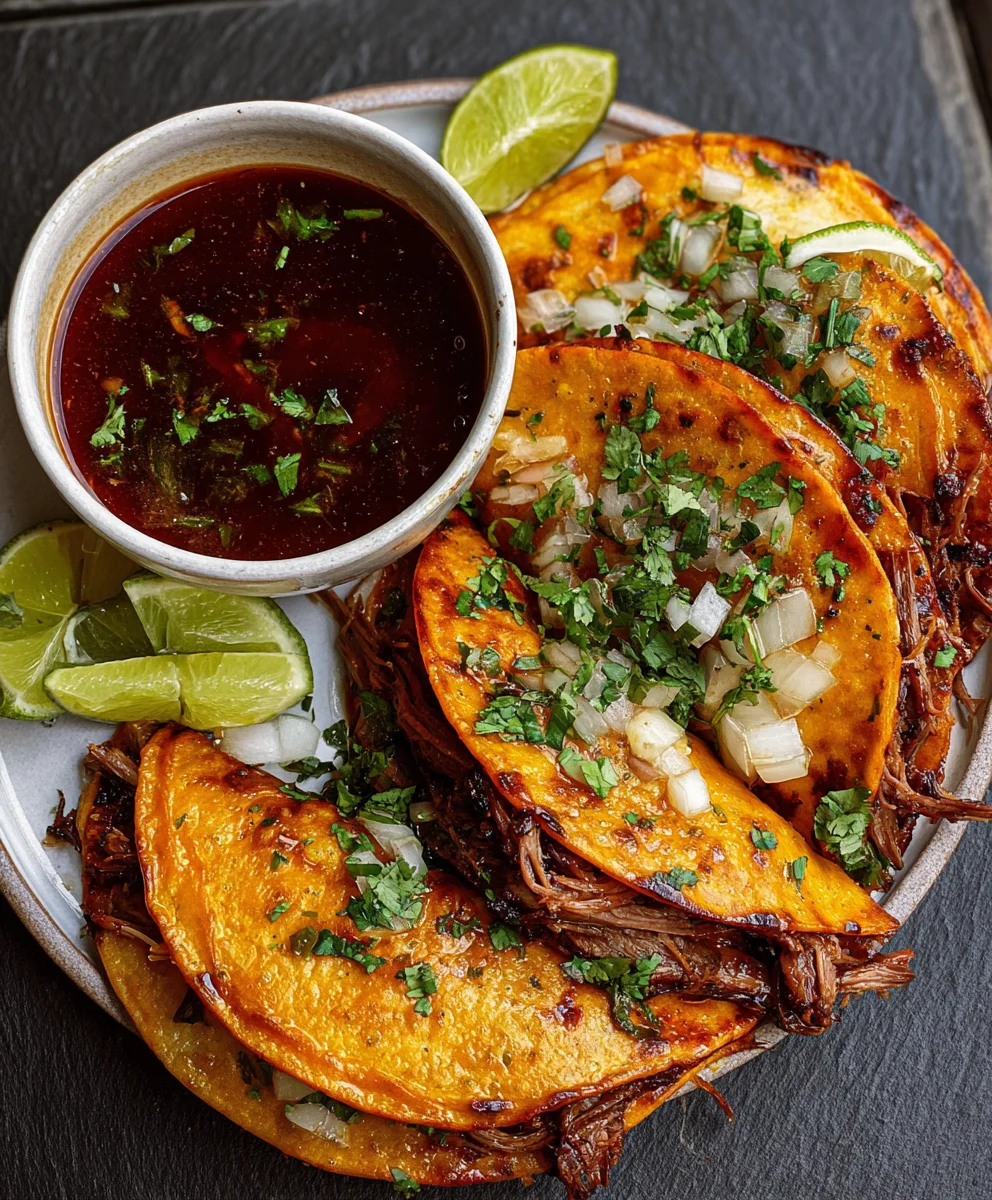 Best Beef Birria Quesatacos with Consomé Recipe