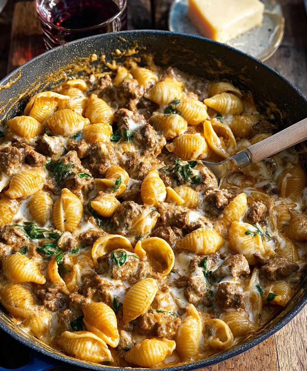 Creamy Beef and Shells Recipe - Easy Comfort Food