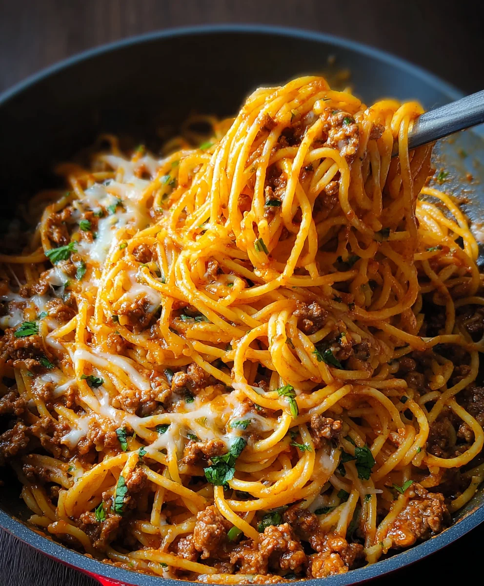 Easy One-Pot Taco Spaghetti Recipe- Quick & Delicious Meal
