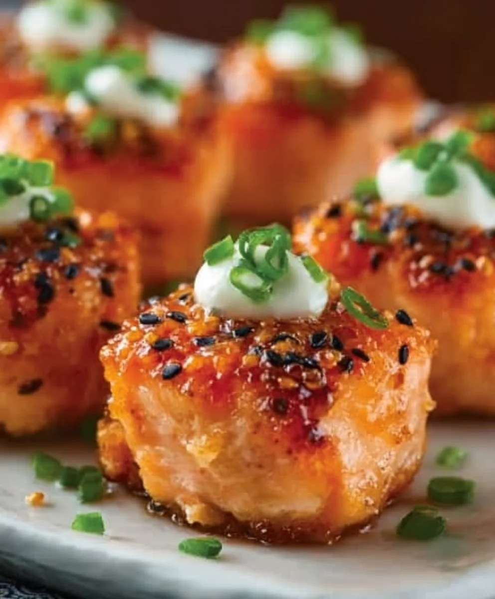 Bang Bang Salmon Bites - Easy Spicy Seafood Recipe