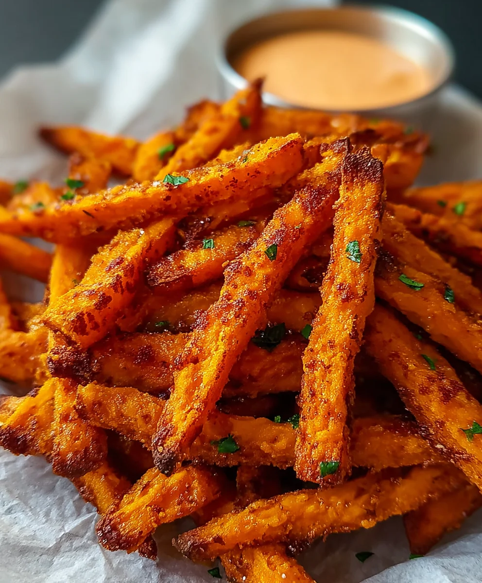 Crispy Oven Baked Sweet Potato Fries-Easy Healthy Treat