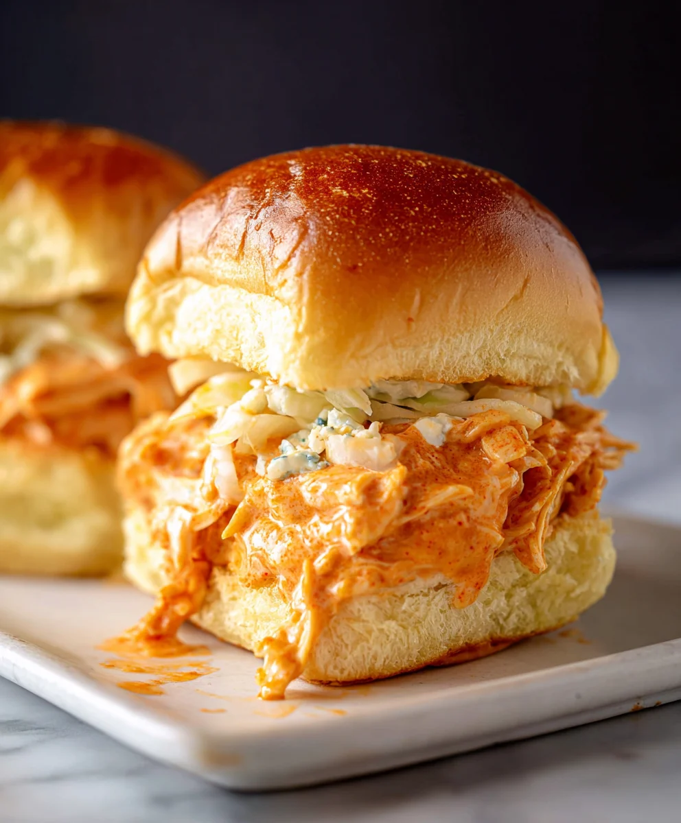 Spicy Buffalo Chicken Sliders - Easy Party Appetizer