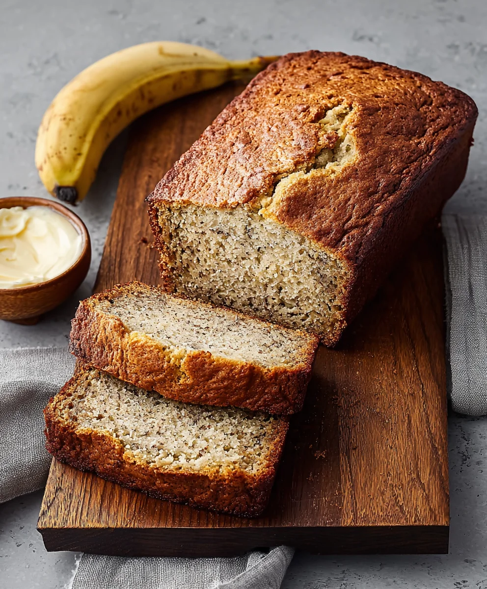 Easy Moist Banana Bread Recipe-Perfect Loaf