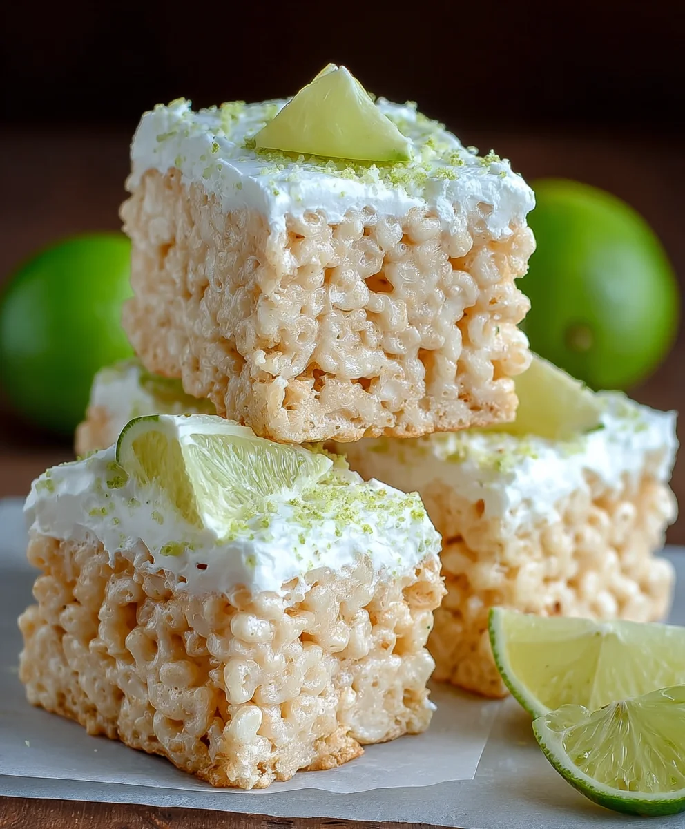 Key Lime Pie Rice Treats - Easy No-Bake Dessert