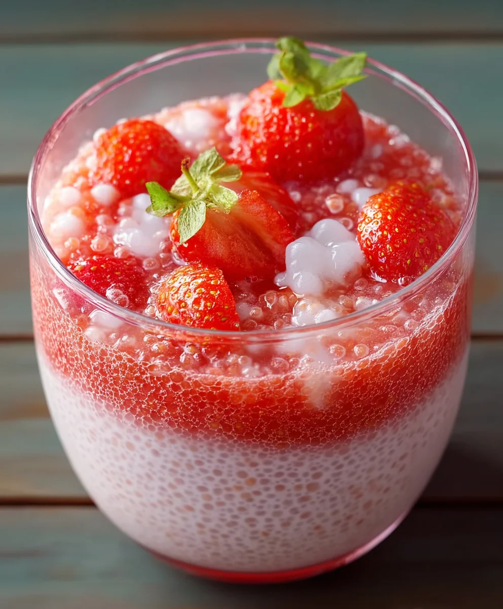 Delicious Strawberry Sago Recipe - Easy Dessert