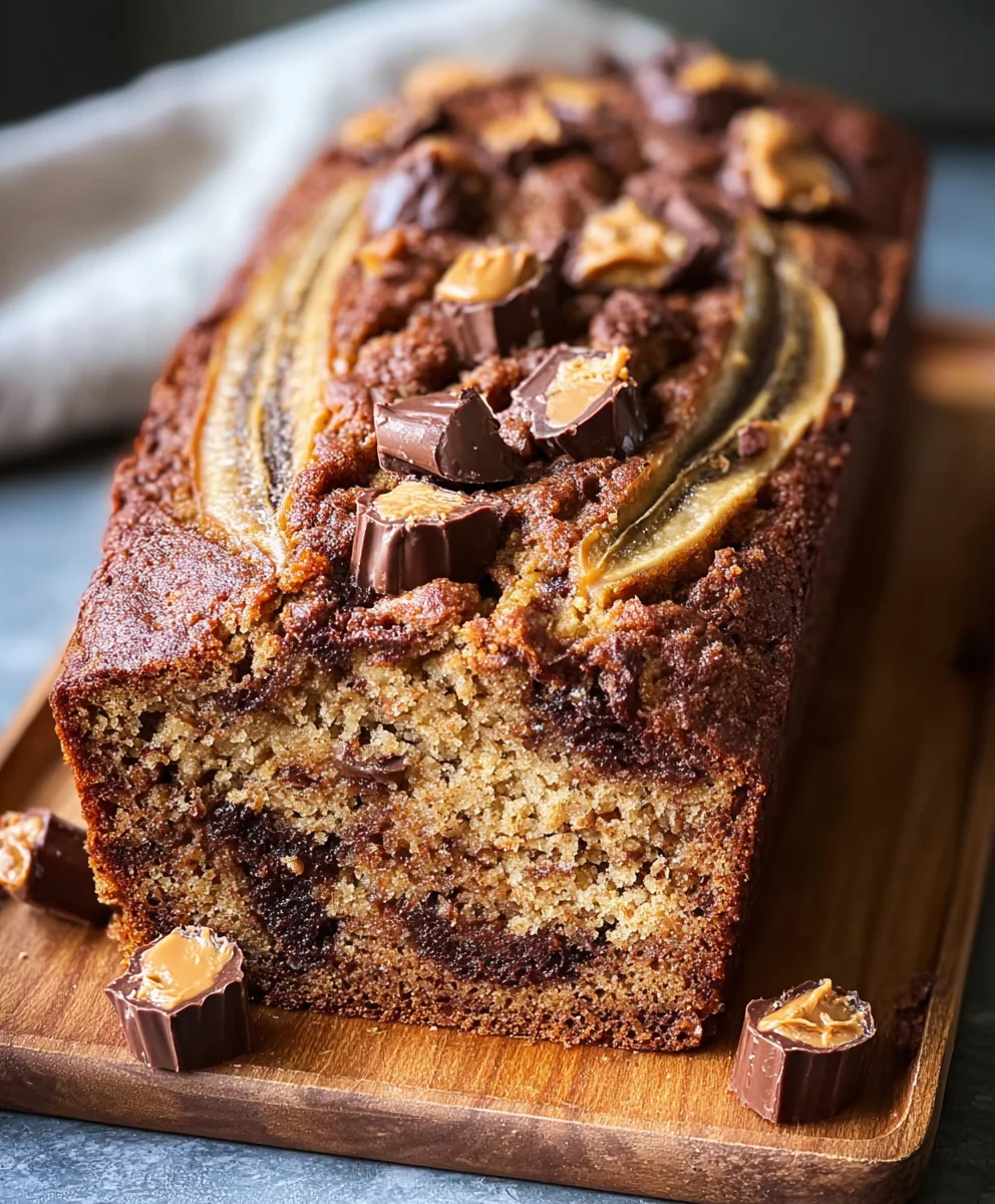 Reeses Peanut Butter Banana Bread-Best Recipe Ever