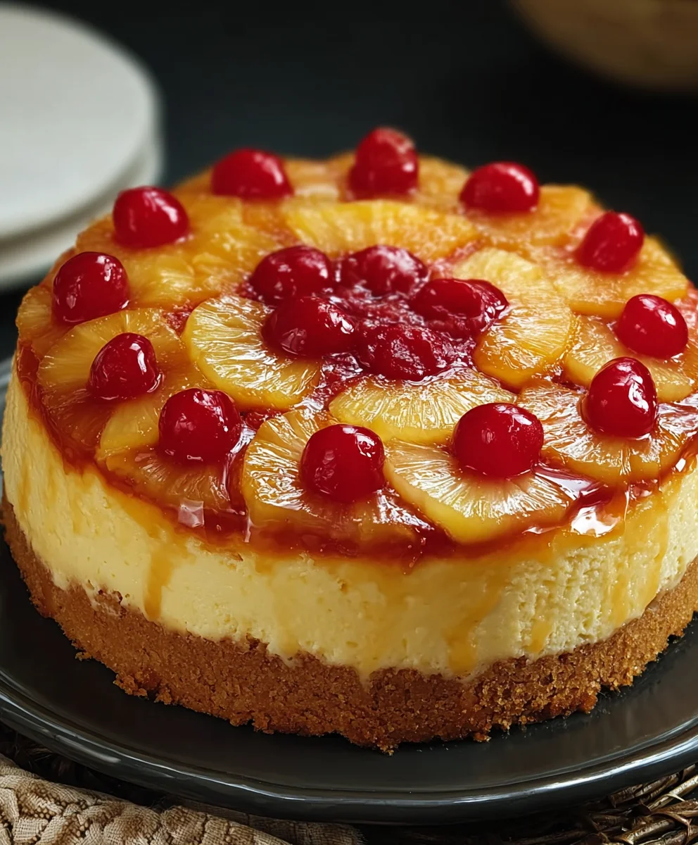 Pineapple Upside-Down Cheesecake Delight Recipe