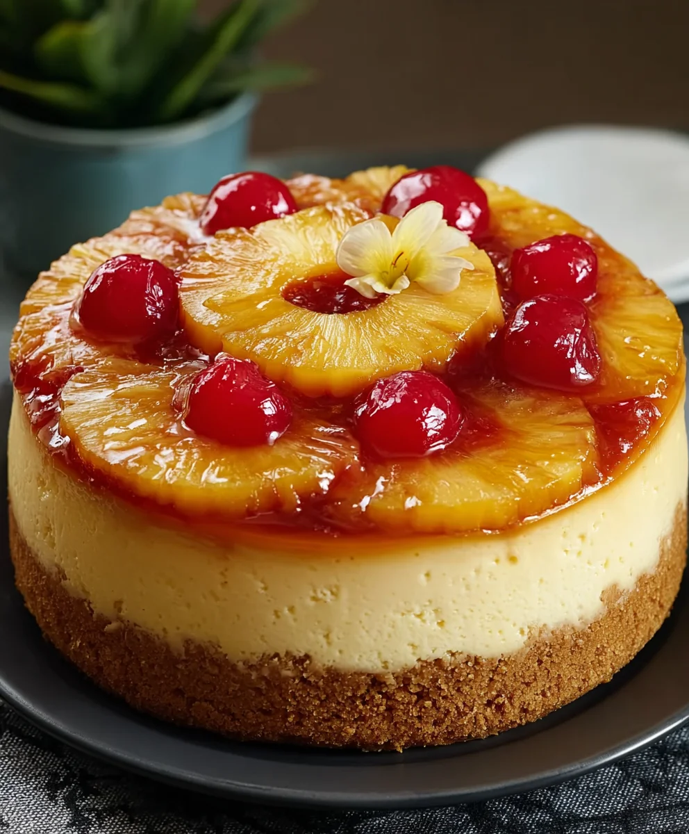 Pineapple Upside-Down Cheesecake Delight Recipe