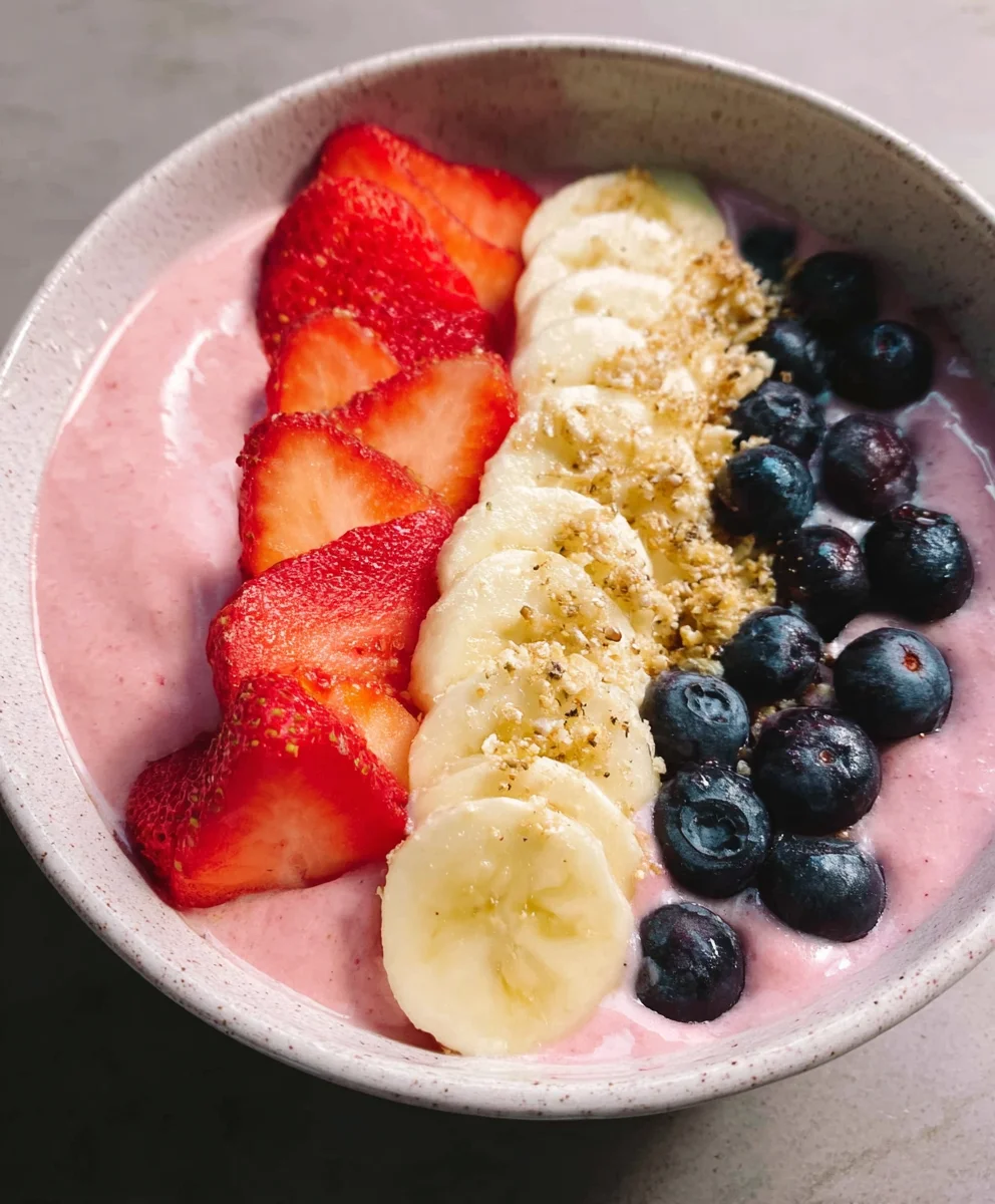 Easy 5-Minute Fruit Smoothie Bowl Greek Yogurt