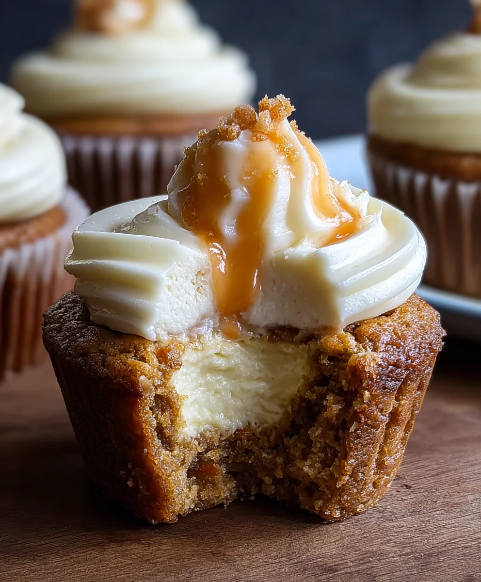 Carrot Cheesecake Cupcakes - Decadent Creamy Dessert