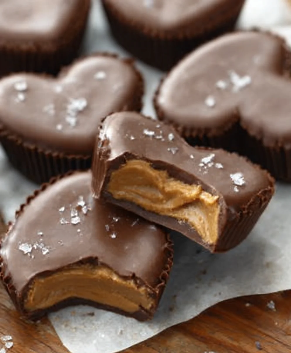 Chocolate Peanut Butter Vonn-alcoholic valentine's Heart Non-Non-Non-Alcoholic Alternative Treat