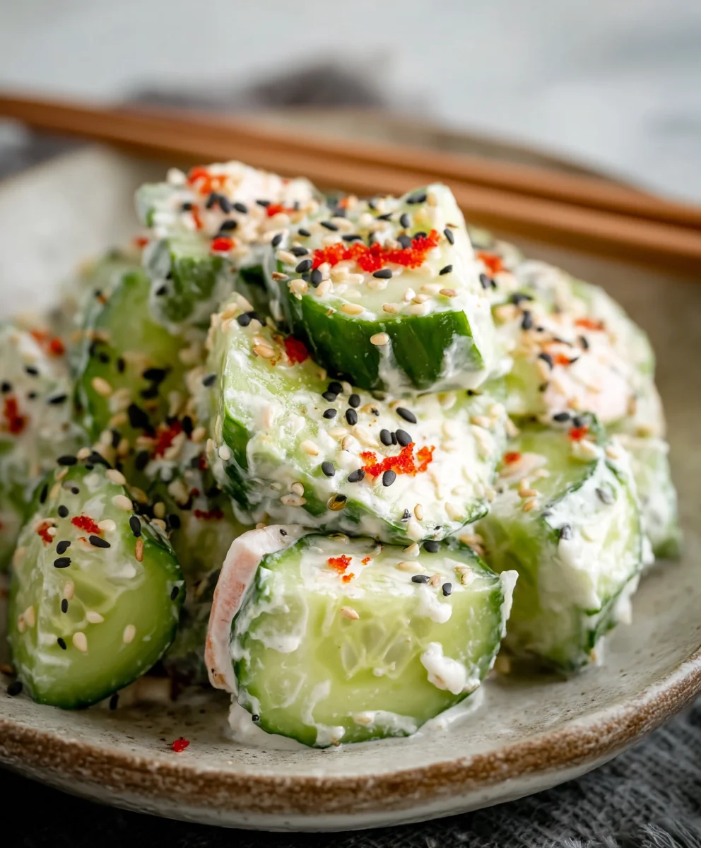 Easy California Roll Cucumber Salad-Fresh & Quick