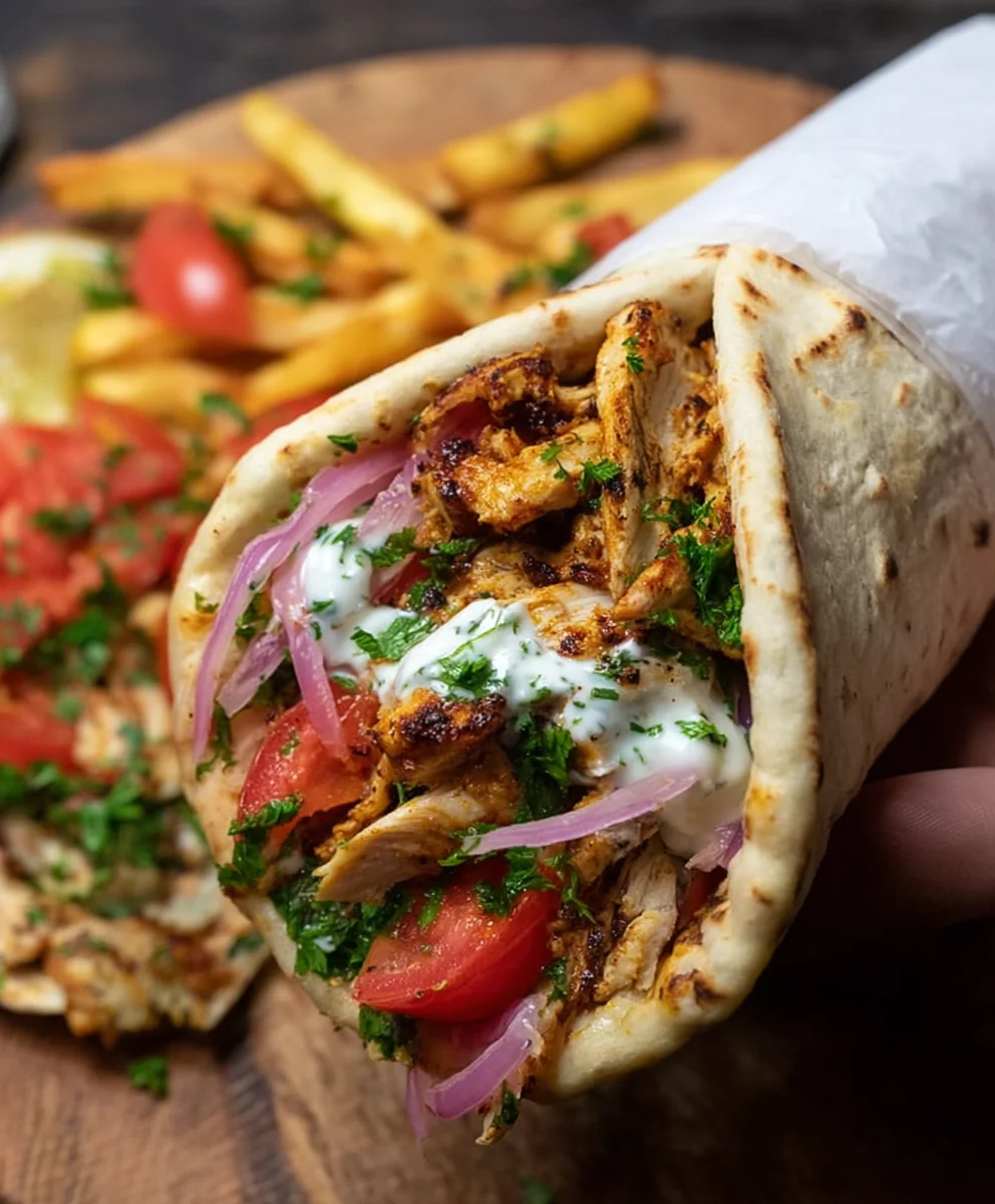 Easy Chicken Shawarma Wrap Recipe - Delicious & Quick