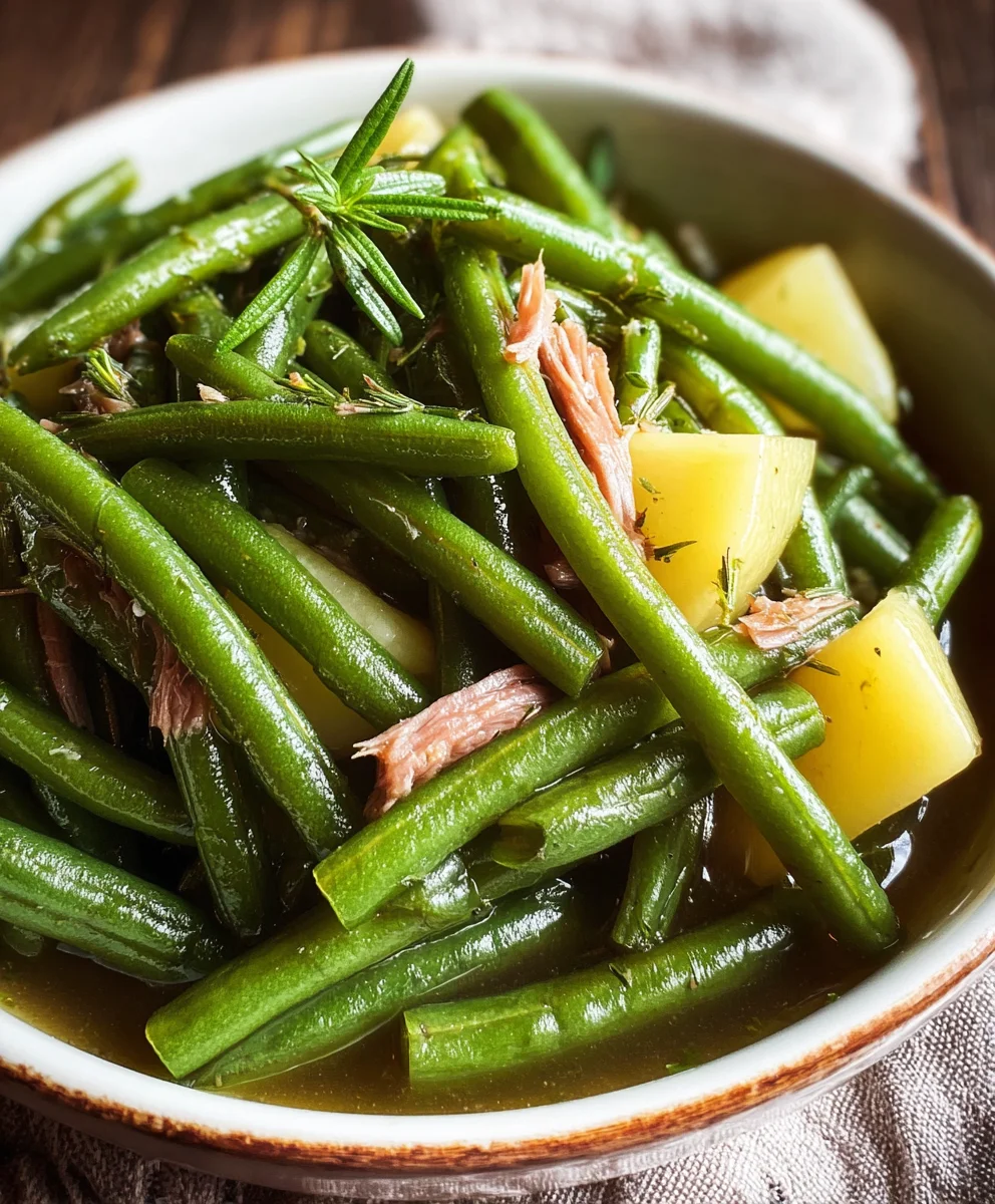 Southern Green Beans-A Delicious Twist