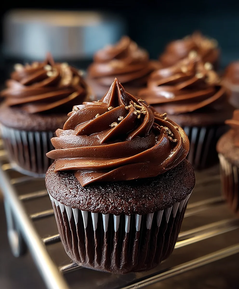 Decadent Chocolate Fudge Cupcakes-Easy Recipe