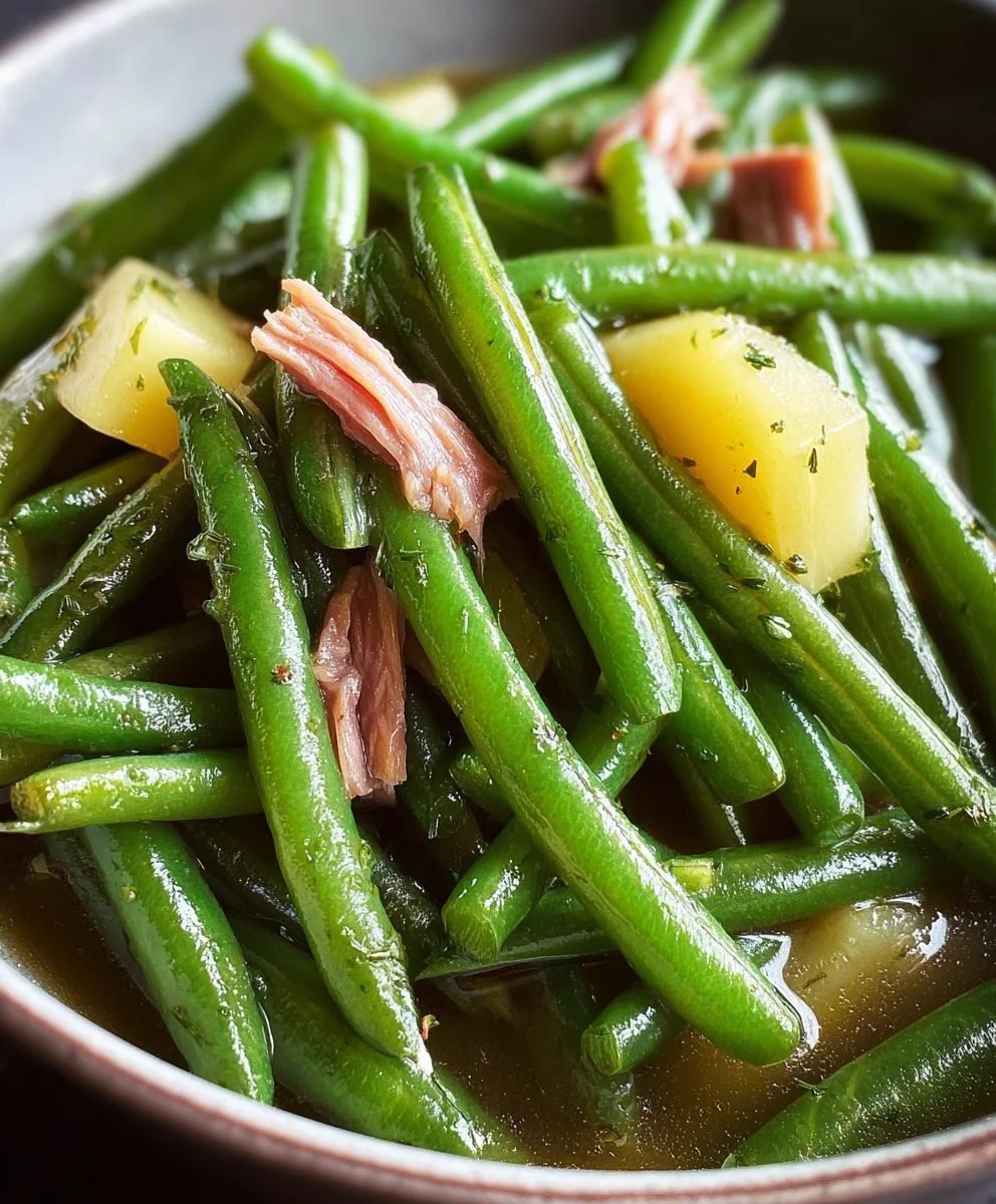 Southern Green Beans-A Delicious Twist