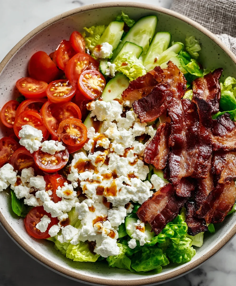 BLT Cottage Cheese Bowl- Low Carb Lunch Idea